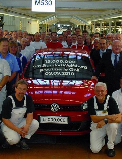 Produktionsjubiläum: 15 Millionen Golf aus Wolfsburg